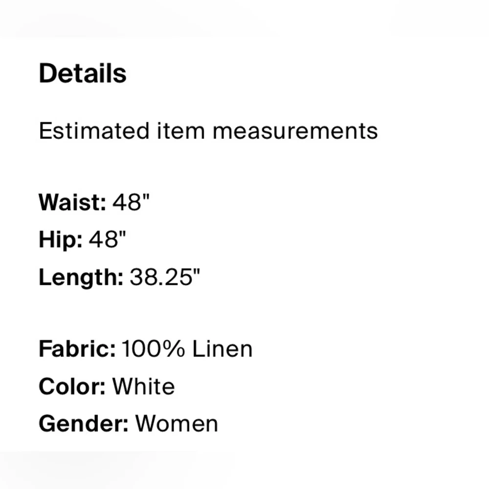 Calypso St. Barths Linen Skirt - Picture 4 of 4